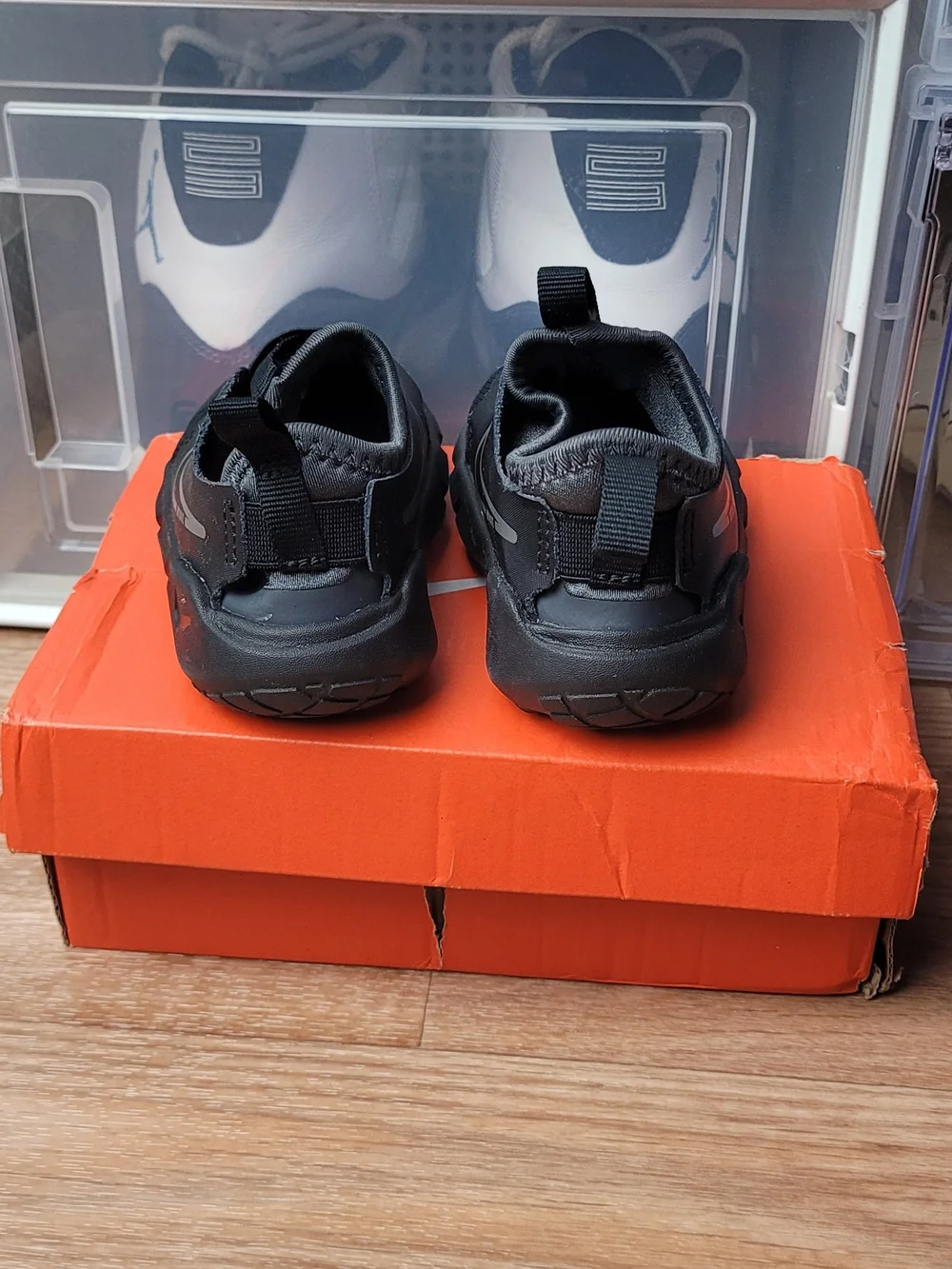 Toddler's Nike Flex Runner 2 Black/Flat Pewter-Anthracite DJ6039 001 Size 6c